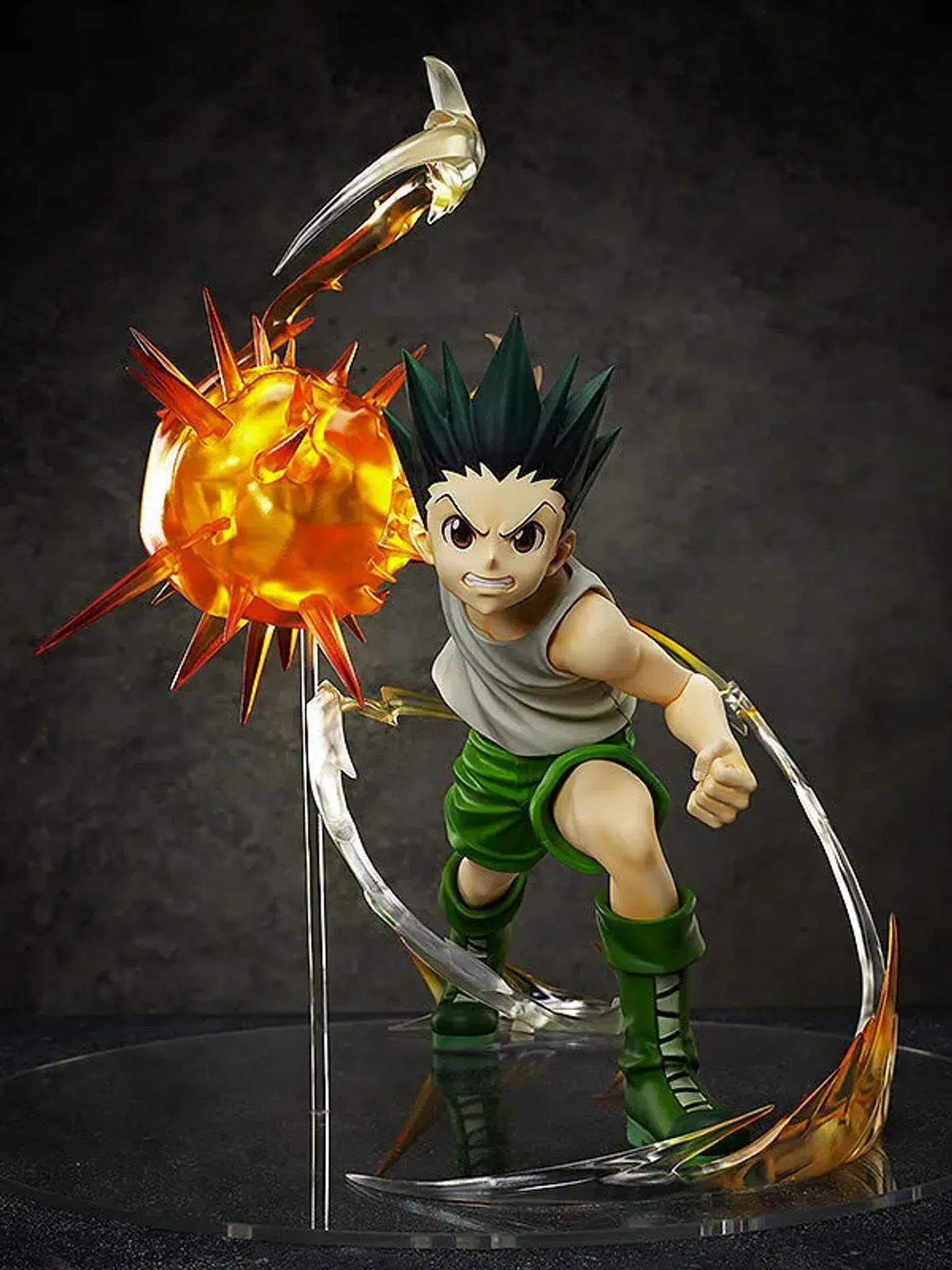 Gon Freecss figure fitted with its dynamic Jajanken power effect part