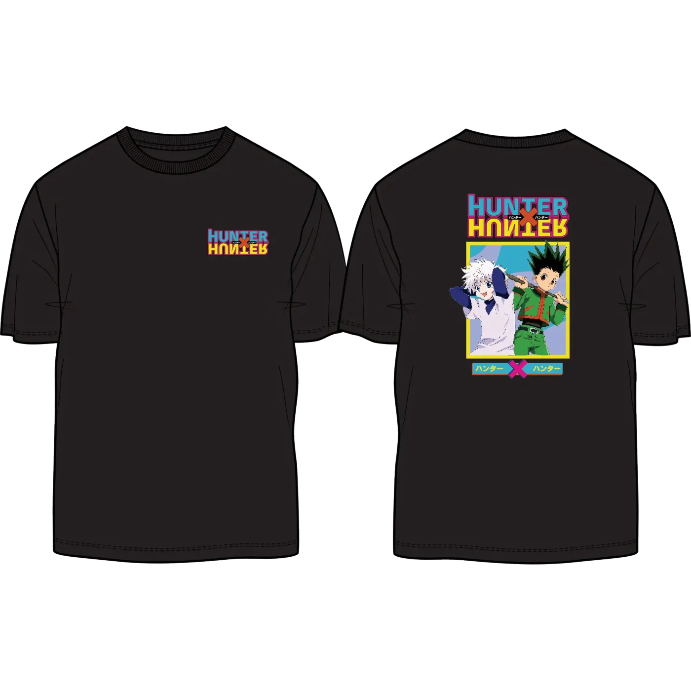 Combed cotton fabric texture of the Hunter x Hunter T-shirt