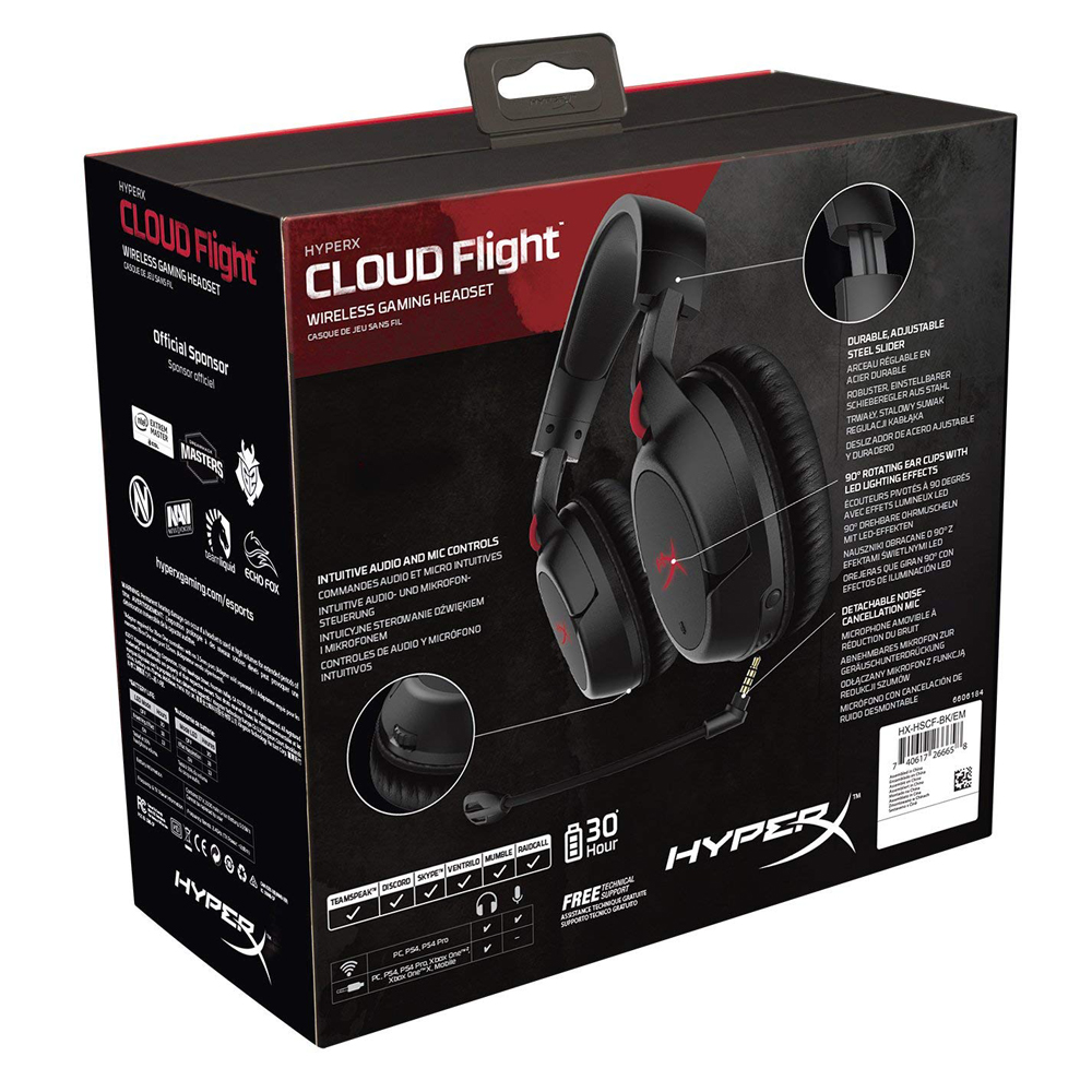 Hx Hscf Bk Hyperx Cloud Flight Headset Hx Hscf Cloud Flight Hyperx