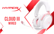 HyperX Cloud III Wired Gaming Headset White/Pink - image 1