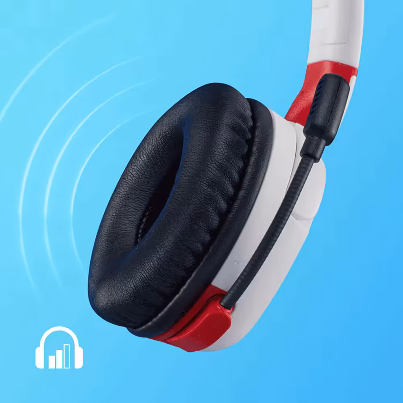 HyperX Cloud Mini Wireless gaming headset in black shown from the side