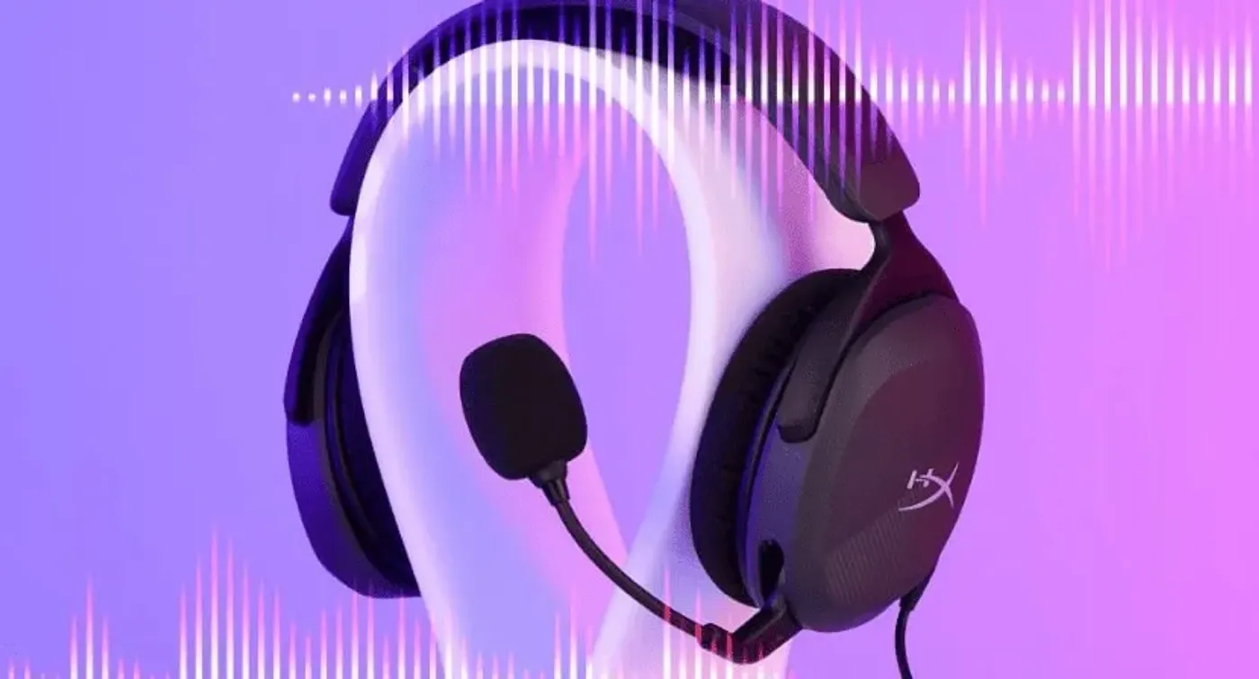 Graphic showing the DTS Headphone:X spatial audio positioning of the Cloud Stinger 2 Core