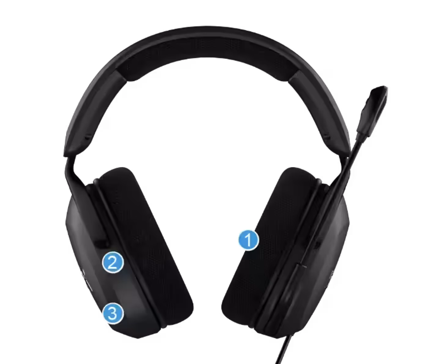 HyperX Cloud Stinger 2 headset showing ear cushions and user-friendly controls