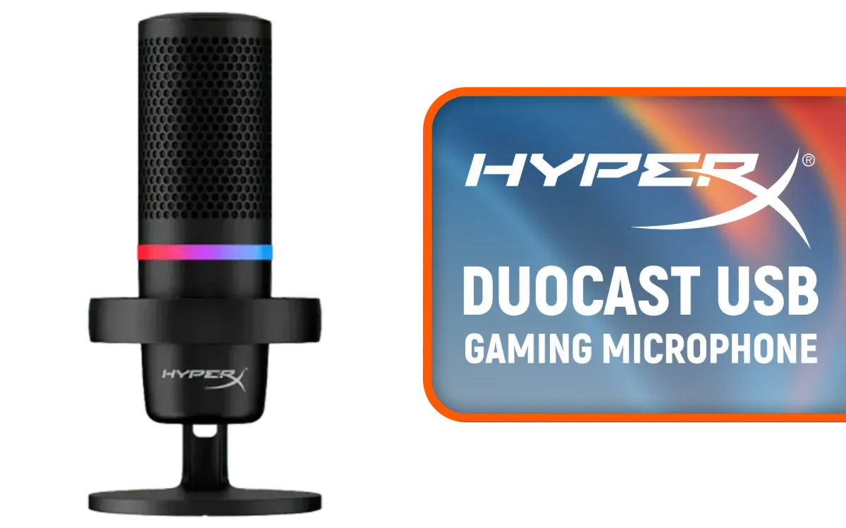 HyperX DuoCast USB Microphone — RGB, Dual Pickup Modes | Evetech