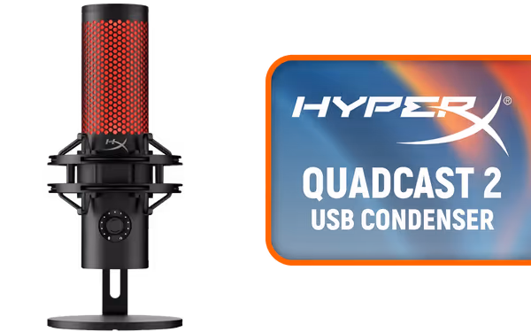 HyperX QuadCast 2 USB Condenser Gaming Microphone - image 1 HyperX QuadCast 2 USB Condenser Gaming Microphone - image 1