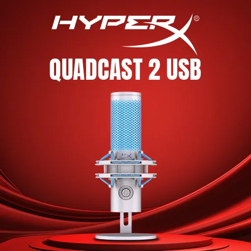 HyperX Quadcast 2 USB Microphone Frost