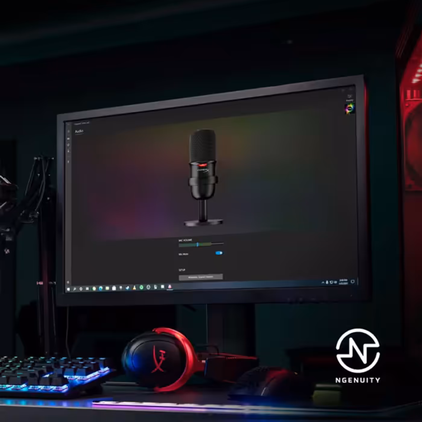 HyperX SoloCast microphone settings managed through NGENUITY Software