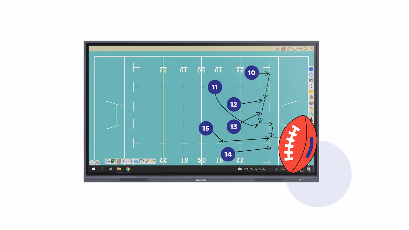 ViewBoard IFP33 Series interface showing myViewBoard software integration
