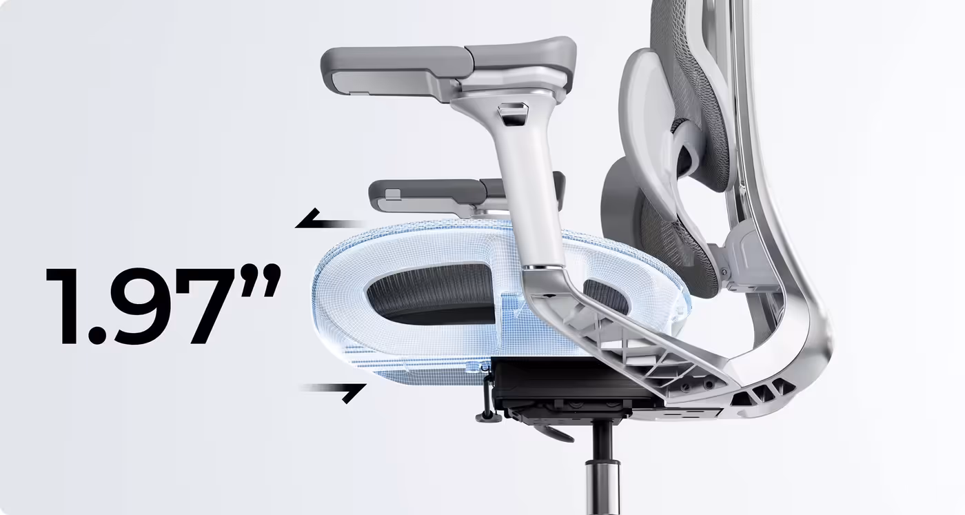 Demonstration of 6D armrest adjustments
