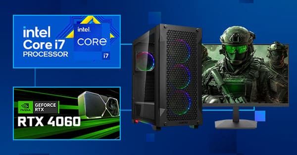 Intel 12th Gen Core i7 12700F 4.9GHz RTX 4060 8GB Budget