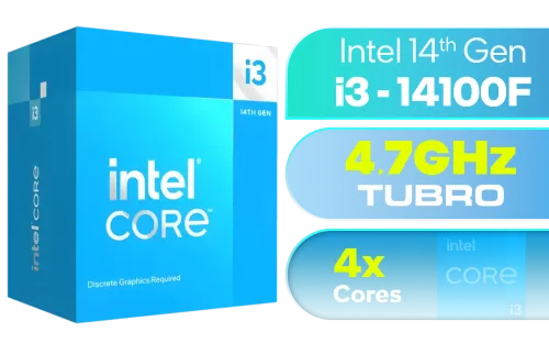 Intel 14th Gen Core i3 14100F Processor - Image 1