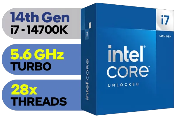 Intel Core i7 14700K Processor - Included