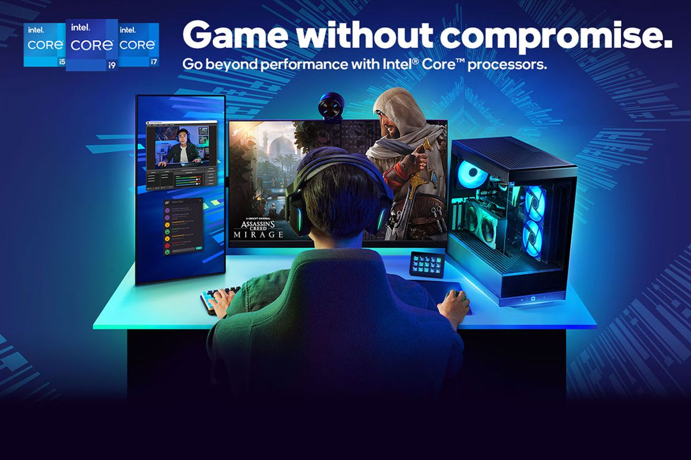 Desktop overview of Intel 14th Gen Core i9-14900KF Processor showcasing optimized performance features