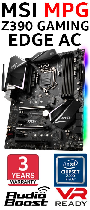 Intel 9th Gen Core i7 9700K And MSI MPG Z390 Gaming Edge AC Upgrade Kit
