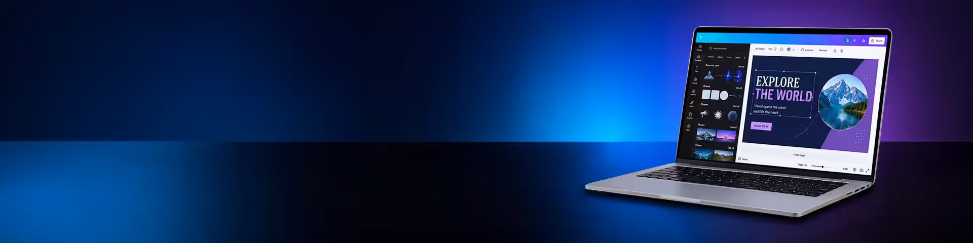 Intel Core 5 laptop open on a desk beside a notebook and coffee