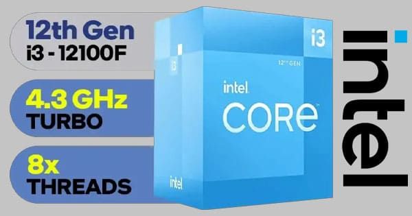 Buy Intel Core i3 12100F Processor - High Performance for Gaming