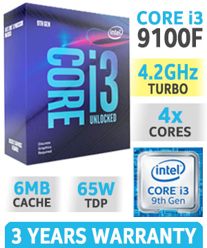 Intel 9th Gen Core i3-9100F