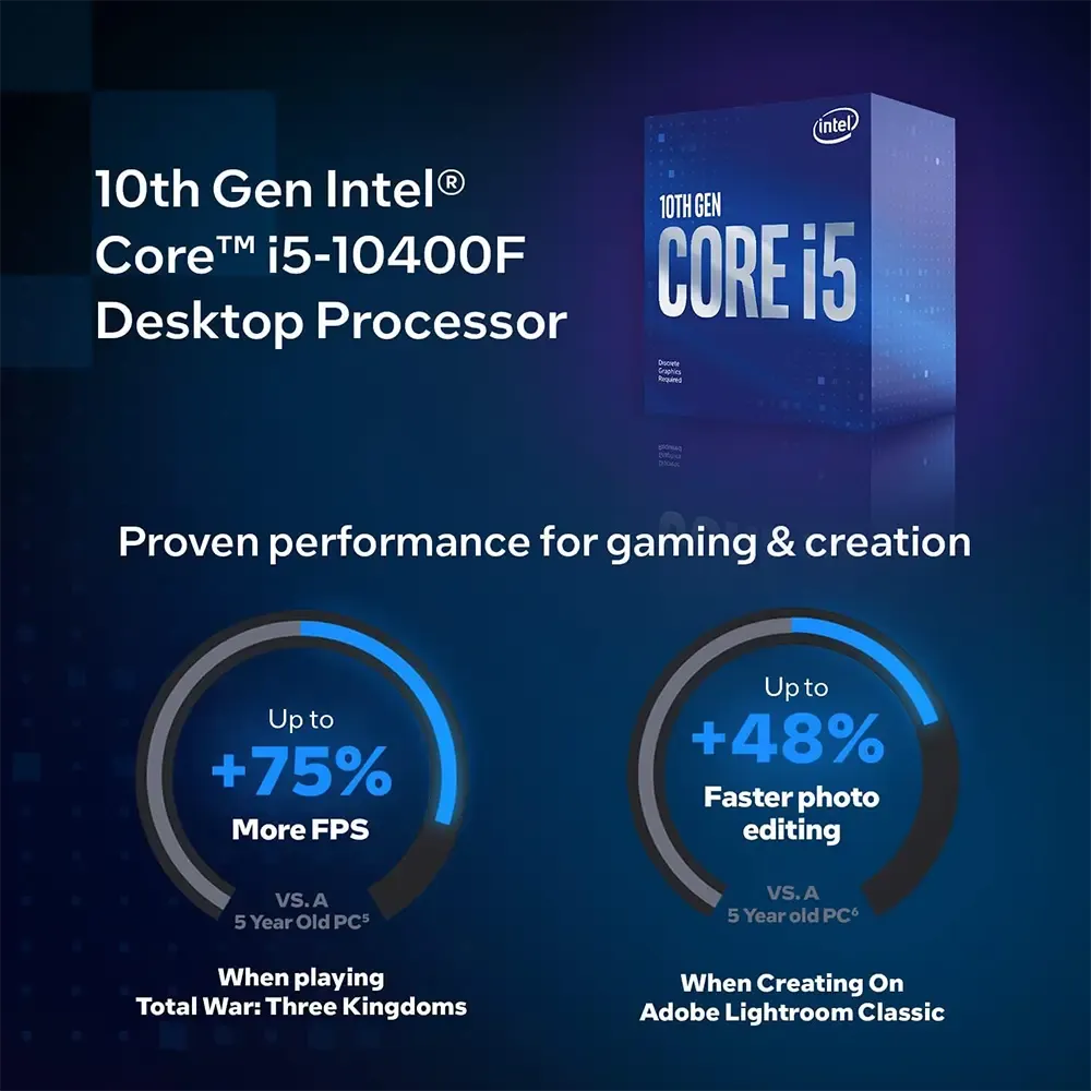 Intel Core i5 10400F Processor - Powerful 6-Core Performance | Evetech