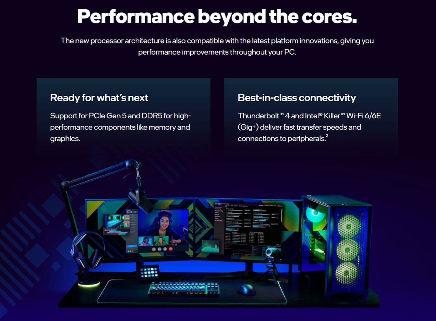 Diagram highlighting options to choose between DDR5 and DDR4 memory builds