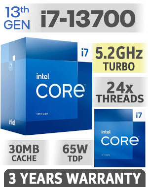 13th Generation I7 CPU Intel Core I7-13700 13th Gen Processor