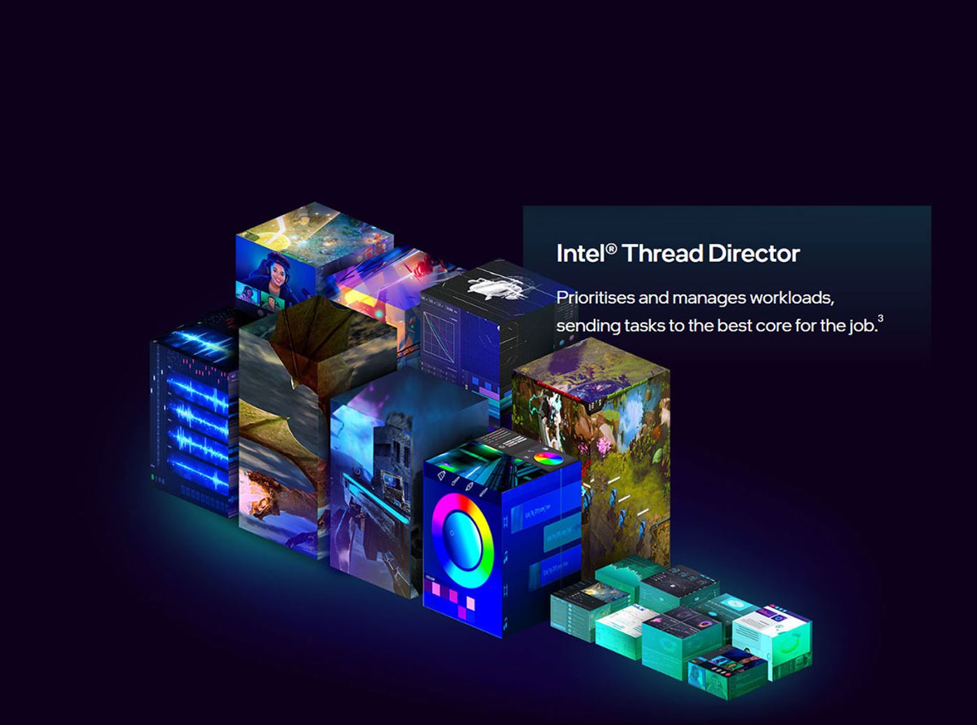Diagram of the Intel Core i9-12900KS hybrid architecture combining performance and efficiency cores