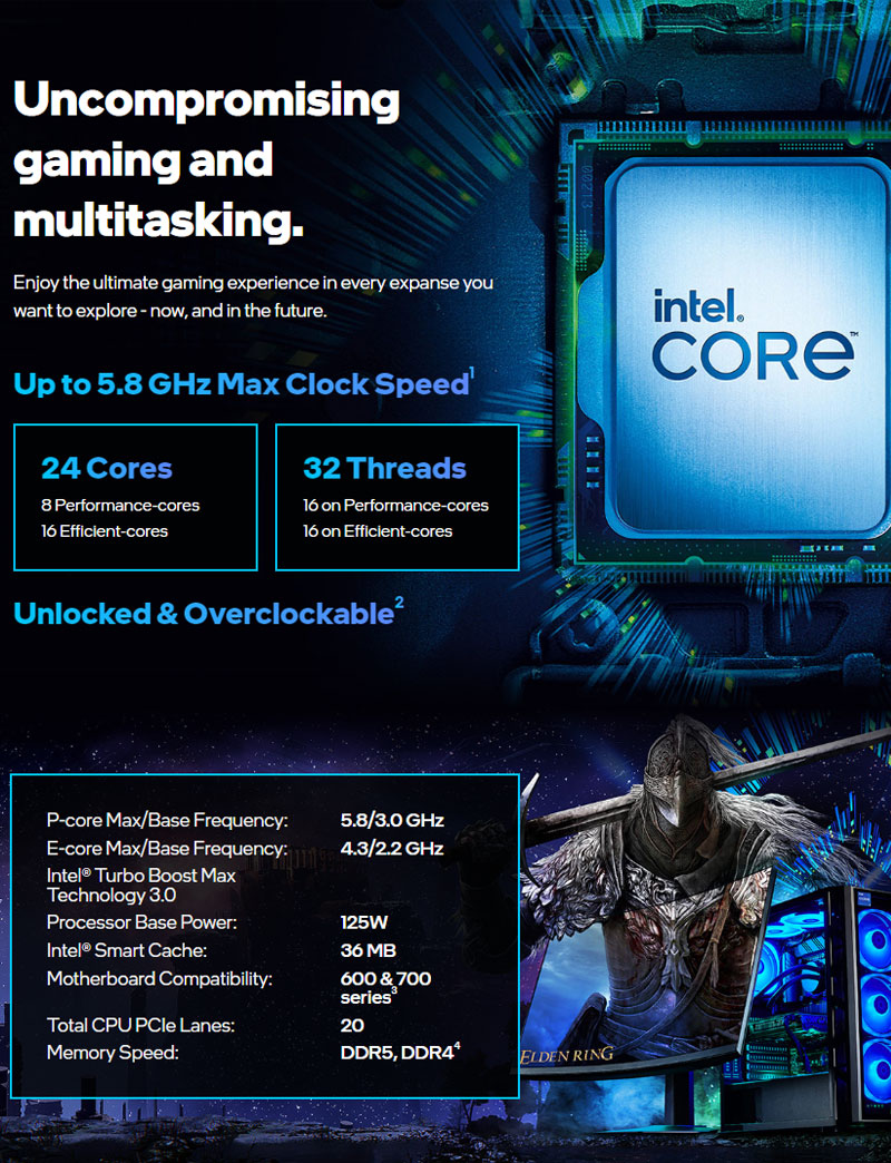 Intel Core i9-13900K Desktop Processor | Up to 5.8GHz | Evetech