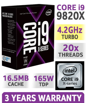 Intel Core i9-9820X Ten Core Processor