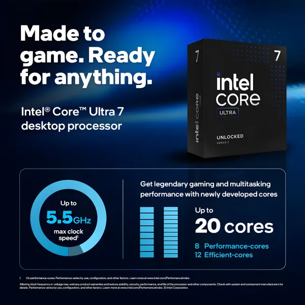 Intel Core Ultra 7 265KF Kit — 32GB DDR5 7200MHz Upgrade | Evetech