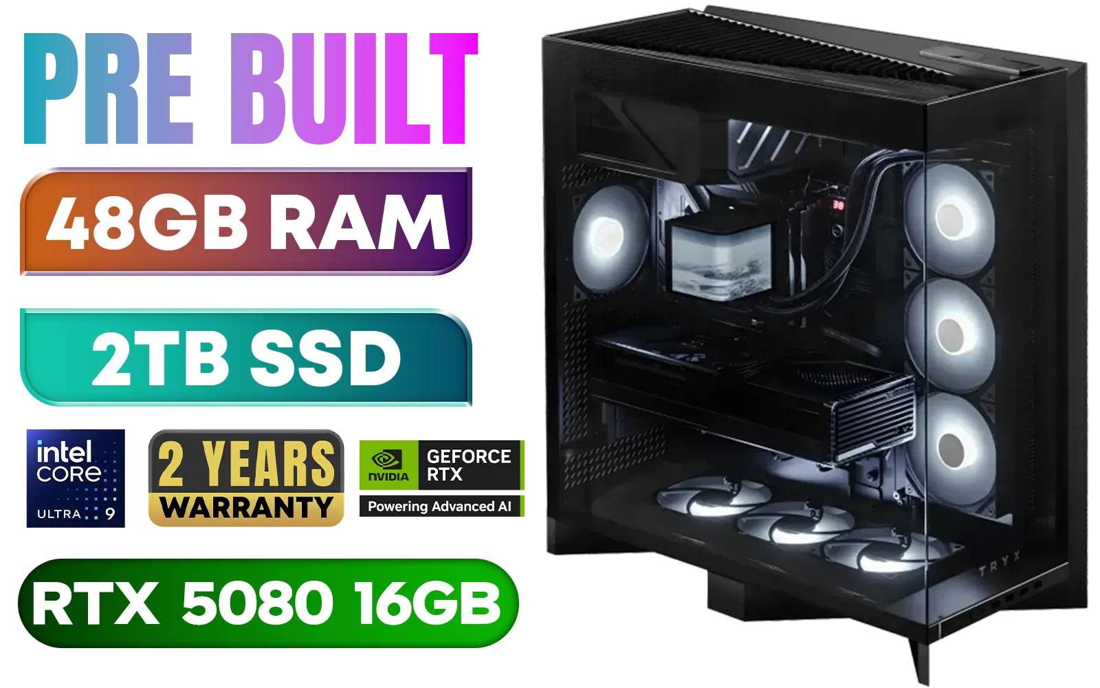 [Pre Built] Intel Core Ultra 9 285K RTX 5080 Gaming PC