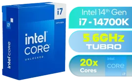 Intel Core i7-14700K 14th Gen Desktop CPU — 20 Cores, 5.6GHz | Evetech