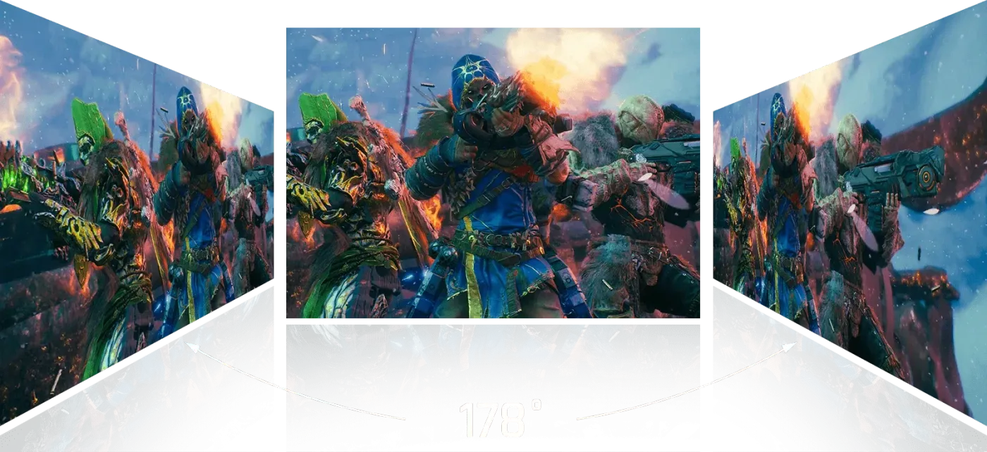 IPS panel demonstrating vivid color clarity
