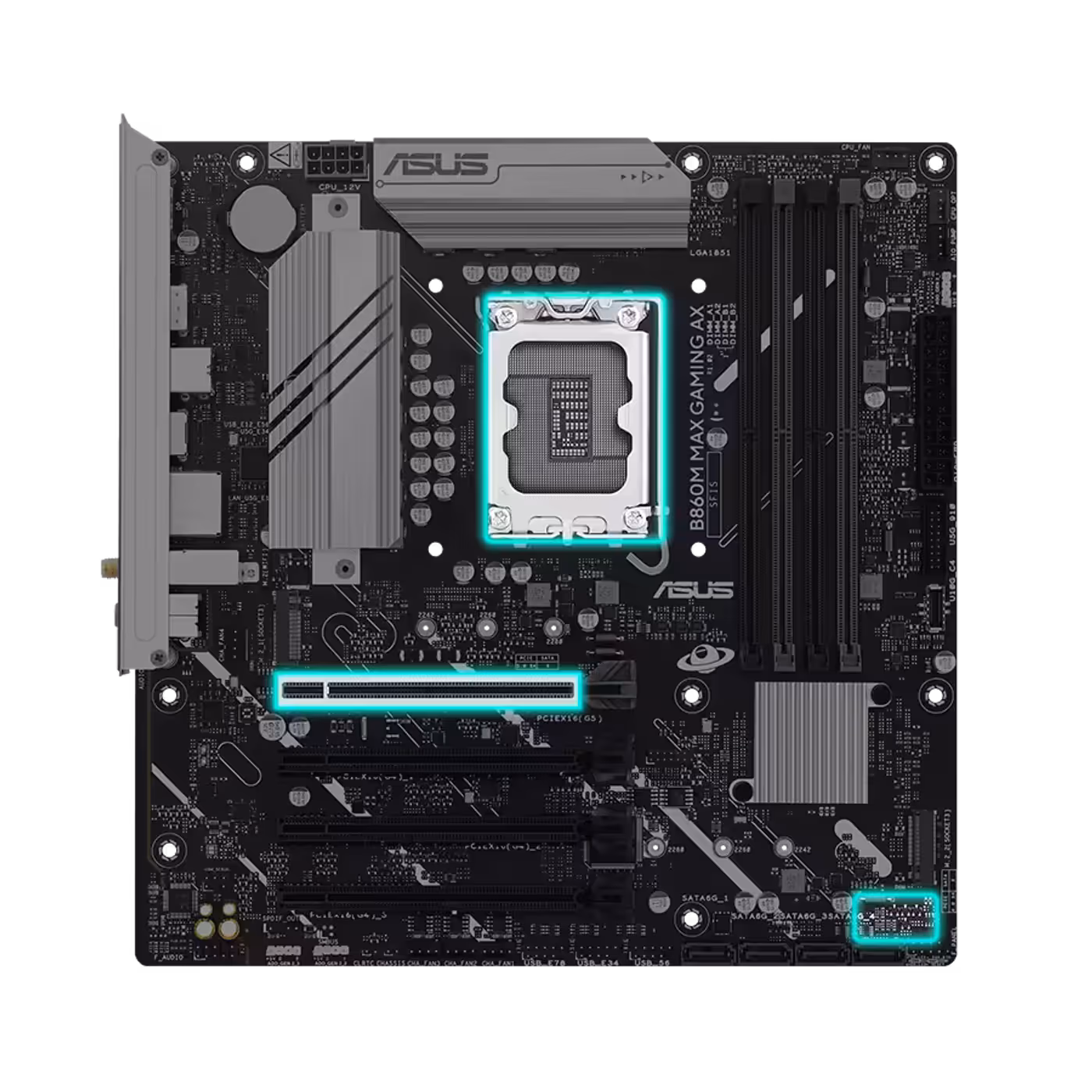 Illustration showing multiple temperature sensors connected to fan headers