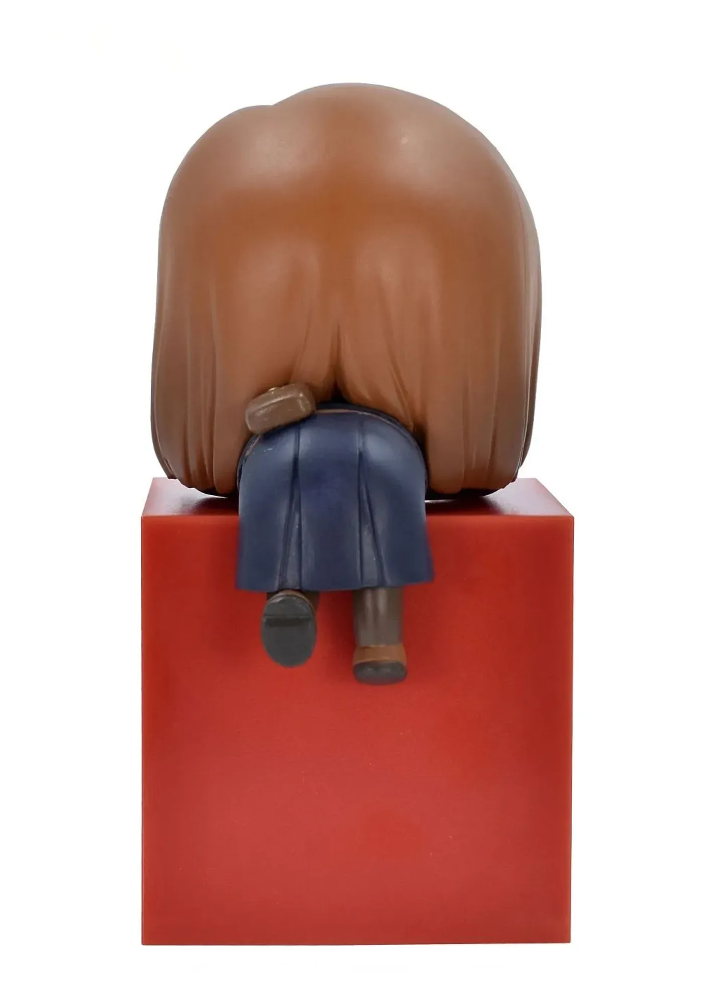 Detail of the expressive features on the Nobara Kugisaki chibi figure