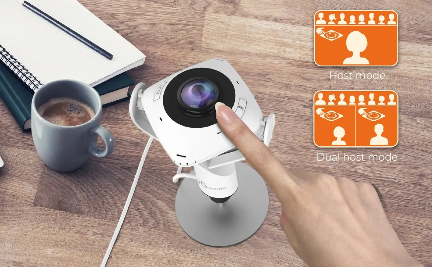 j5Create WC-JVCU360 360° Webcam — FHD 1080p USB | Evetech