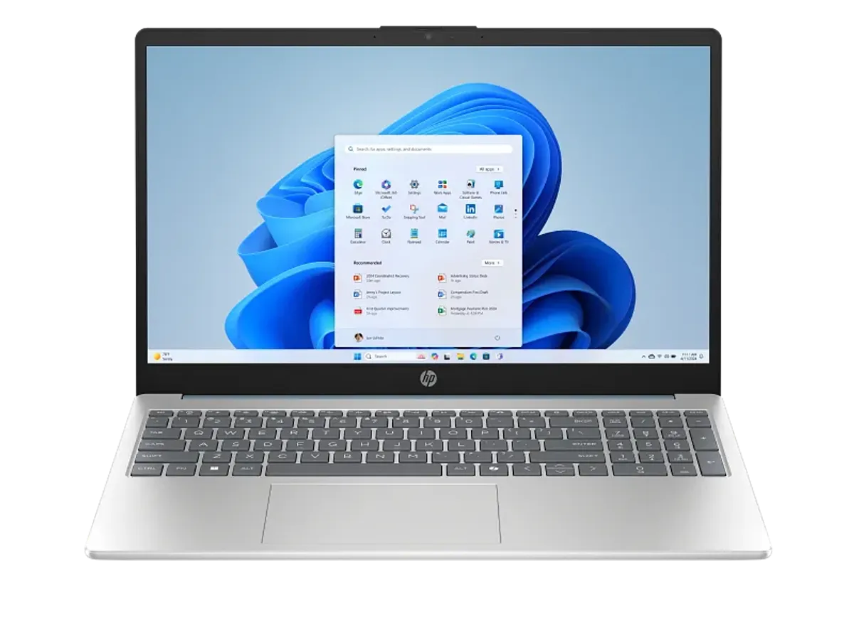 High-quality laptop camera and dual microphones for clear video conferencing