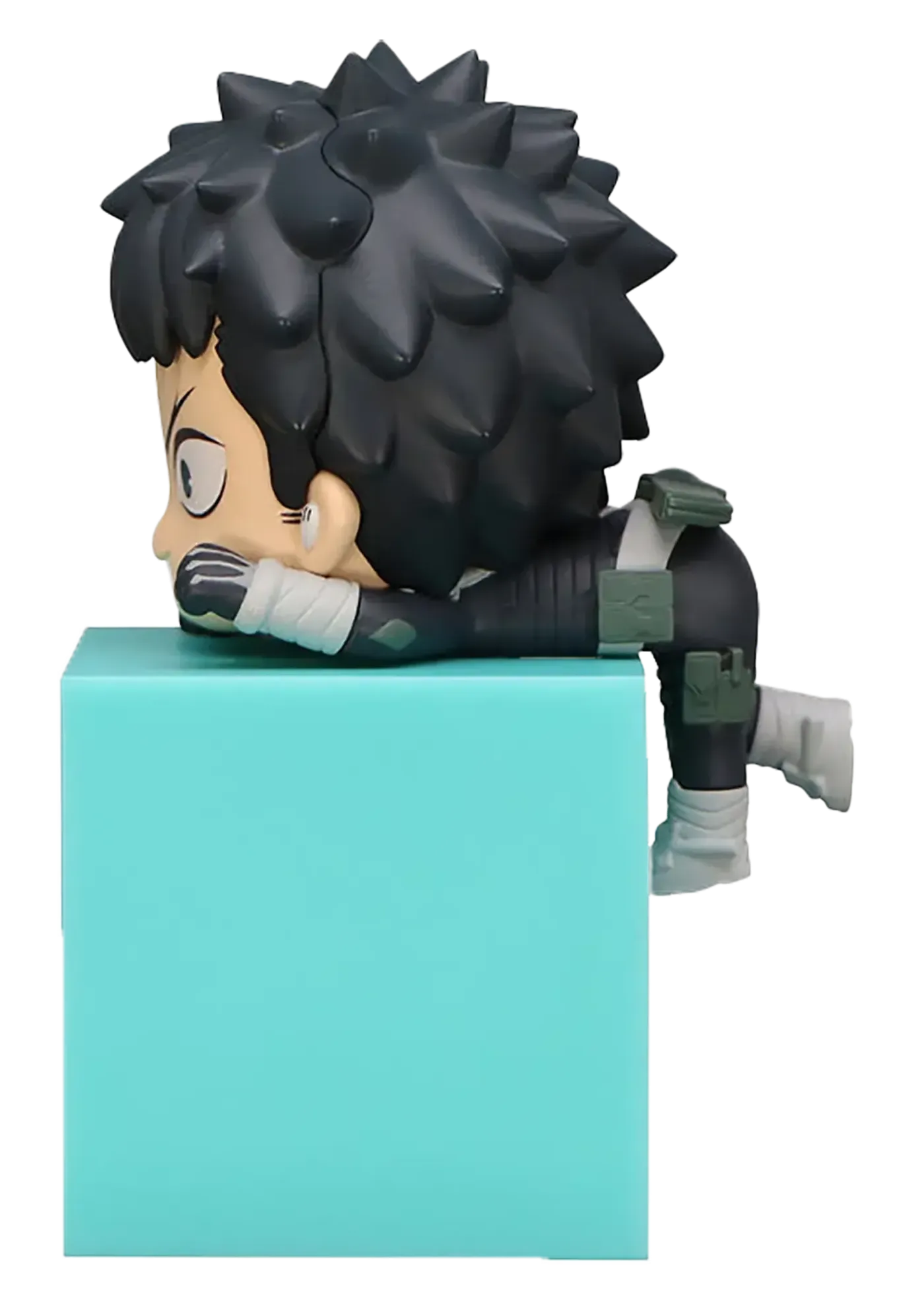 Side angle of the Kafka Hibino chibi figure showing the sculpting detail