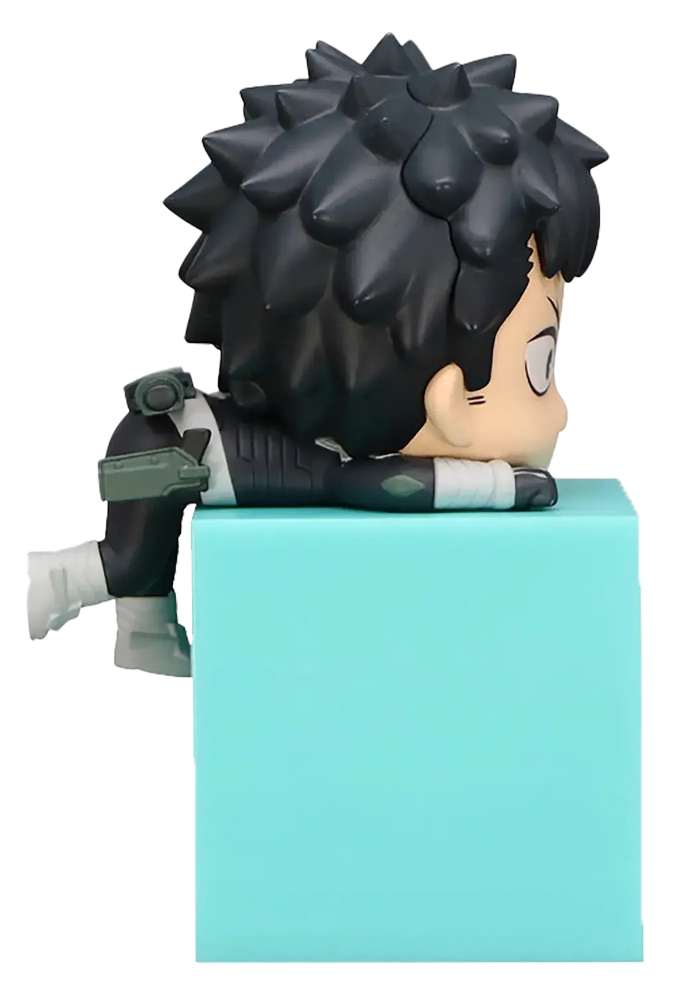 Rear view of the Kaiju No. 8 Kafka Hibino chibi figure showing its compact size
