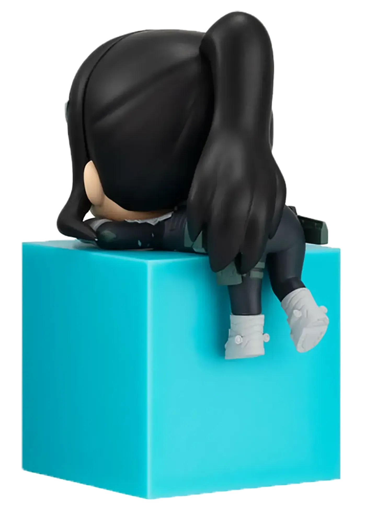 Side angle of the Kaiju No. 8 Mina Ashiro chibi figure showing its sculpting