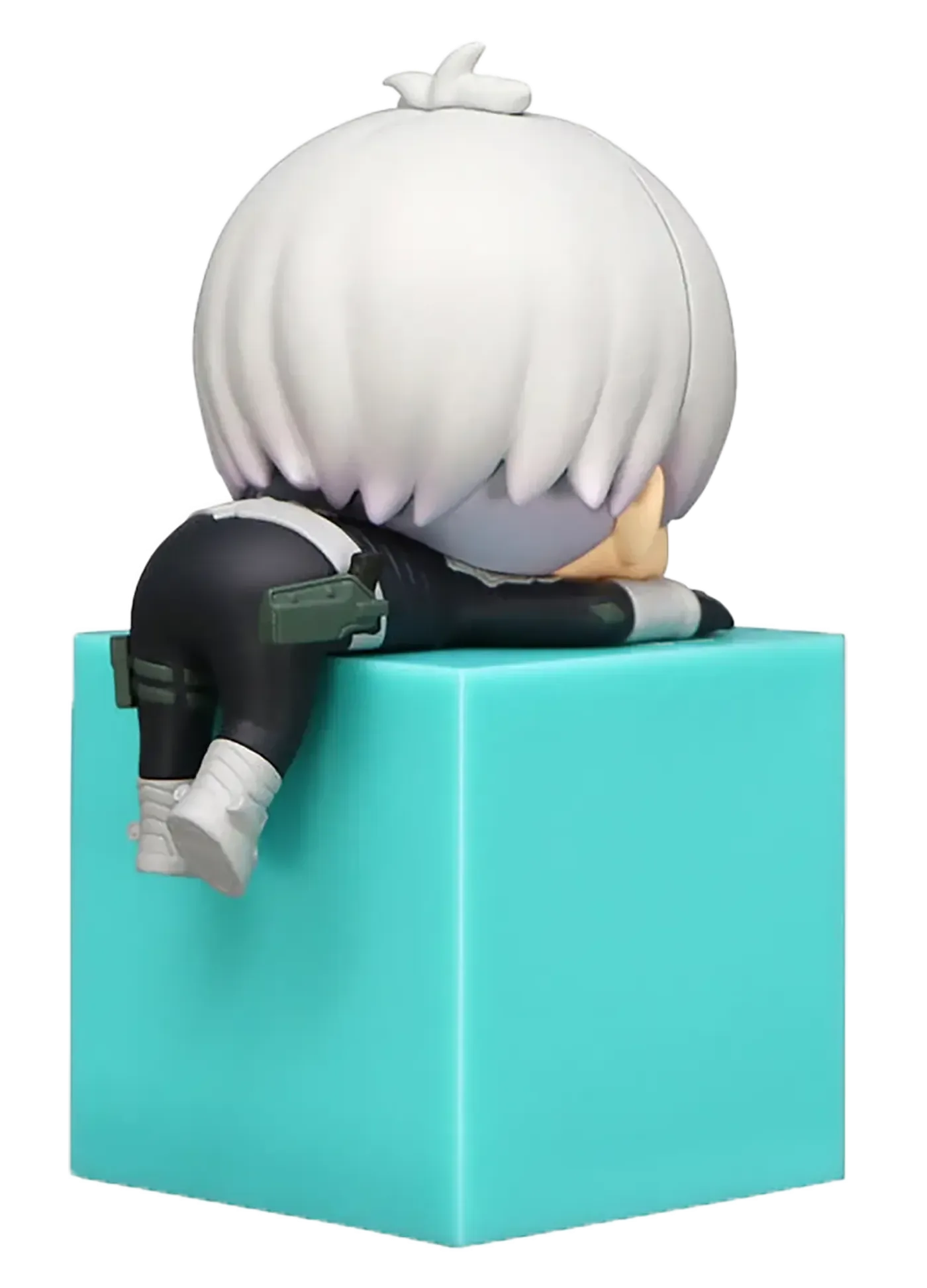 Detailed view of the Reno Ichikawa chibi figure peeking from its base