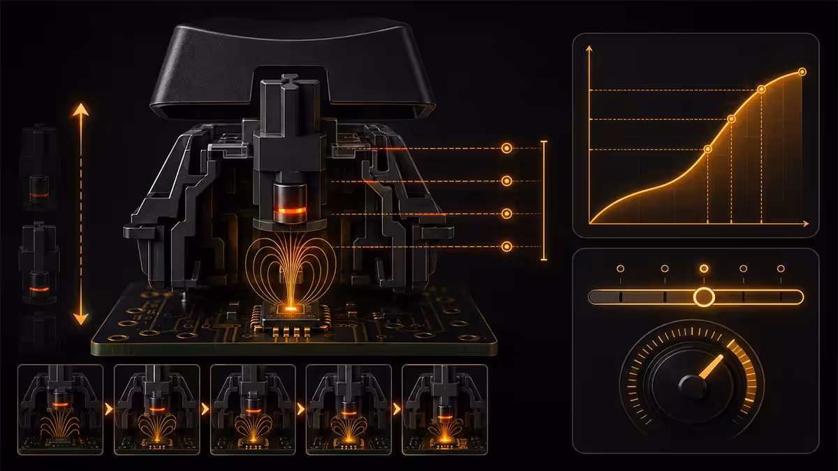 Hall-effect magnetic switch diagram
