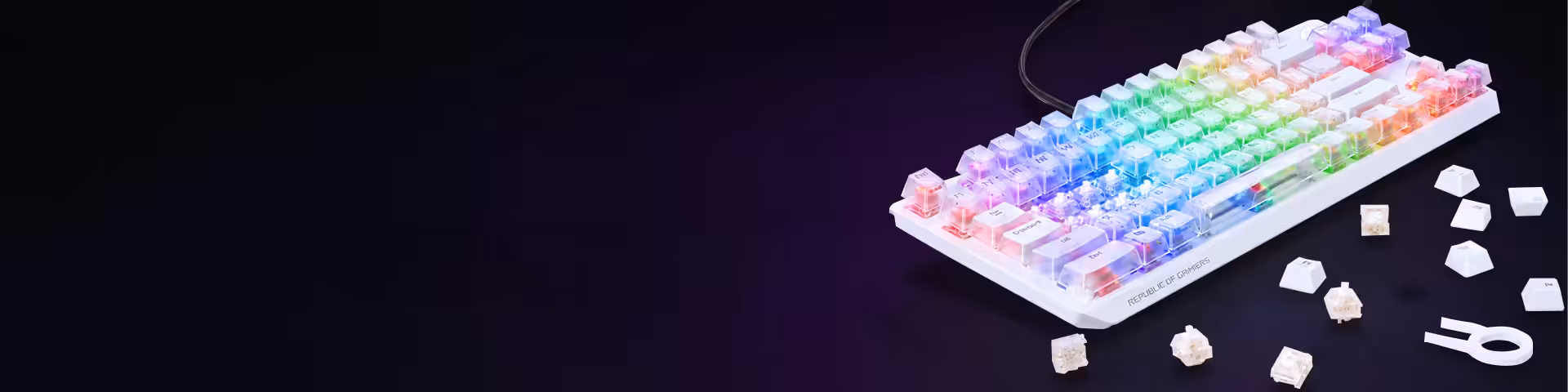 Keyboard switches - linear, tactile and magnetic types