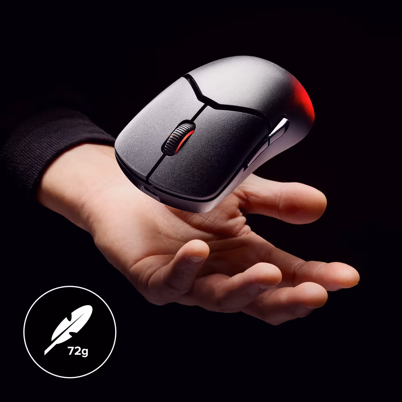 Lightweight 72g Pulsefire Saga Pro gaming mouse design
