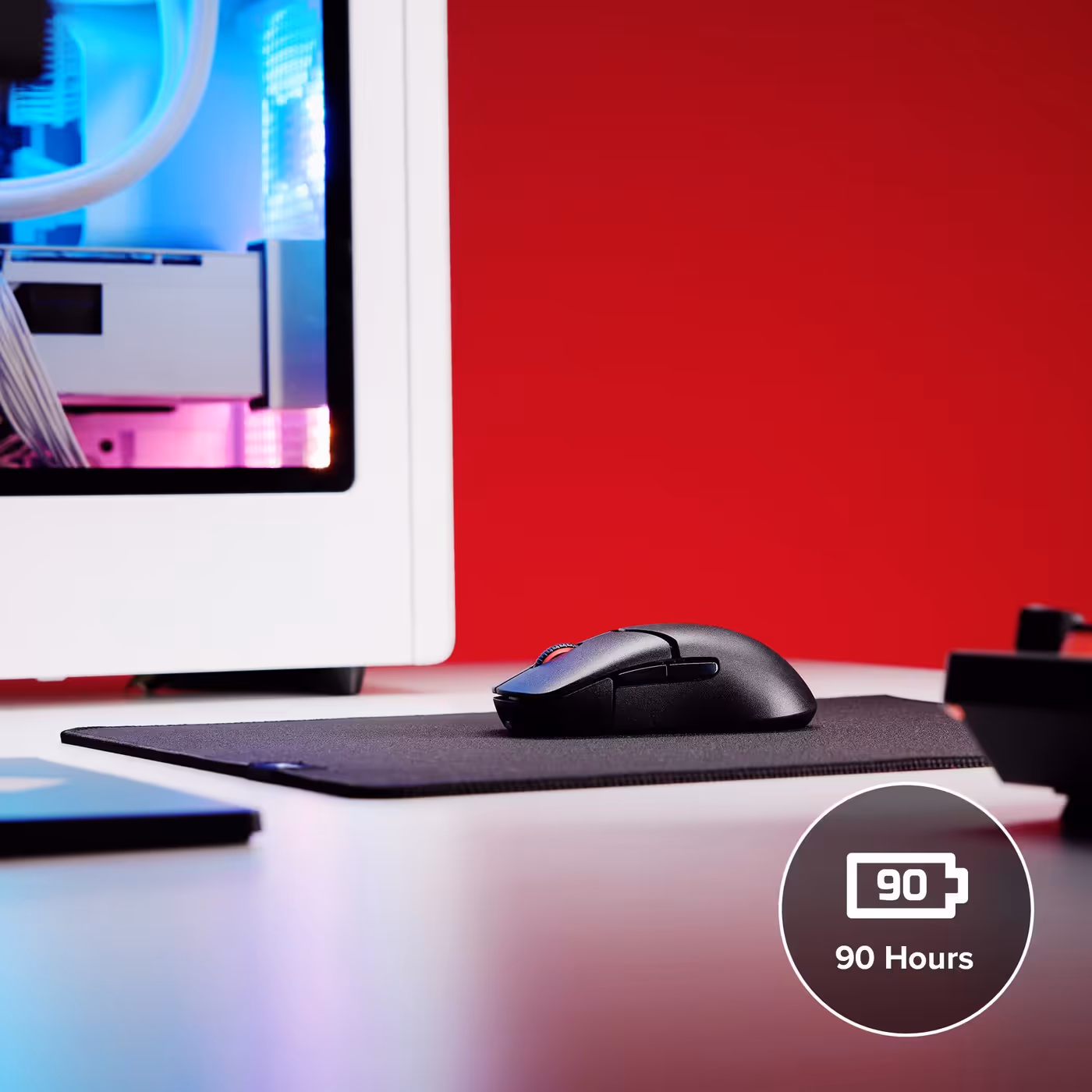Pulsefire Saga Pro wireless mouse showcasing long battery life performance
