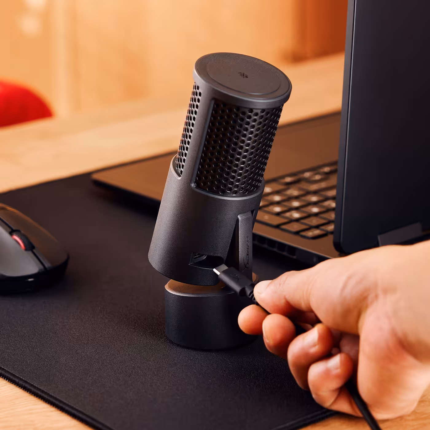 USB-C to USB-A cable connection for quick setup