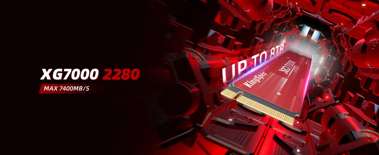 KingSpec XG7000 2TB PCIe Gen4 NVMe M.2 2280 SSD | Evetech