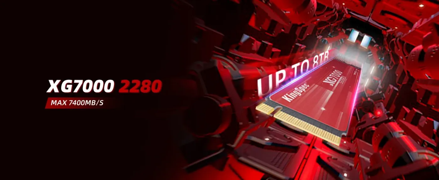 KingSpec XG7000 2TB PCIe Gen4 NVMe M.2 2280 SSD | Evetech