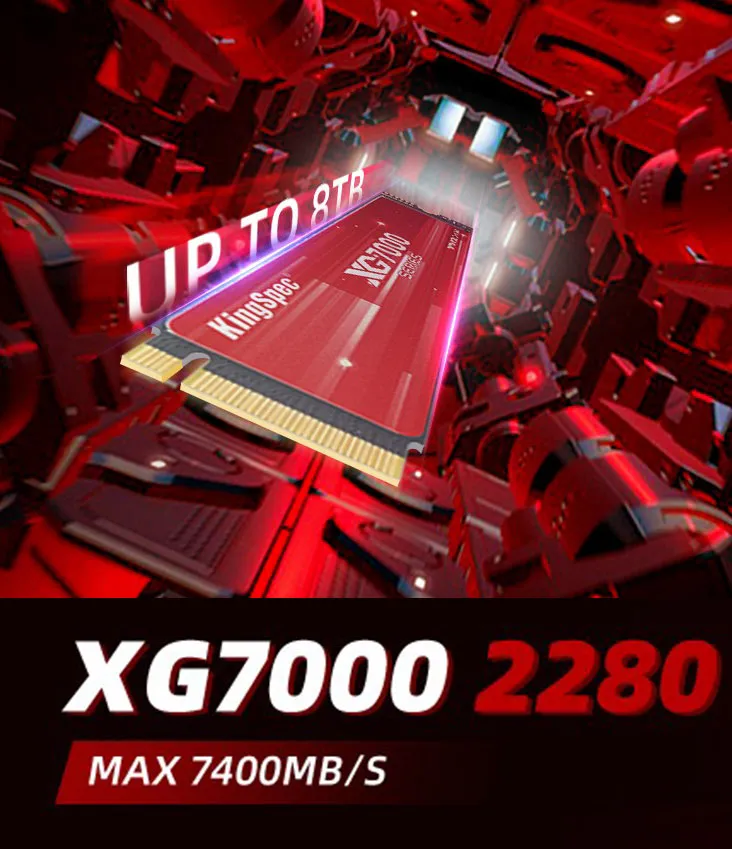 KingSpec XG7000 1TB NVMe PCIe Gen4 M.2 SSD - High-Speed Storage