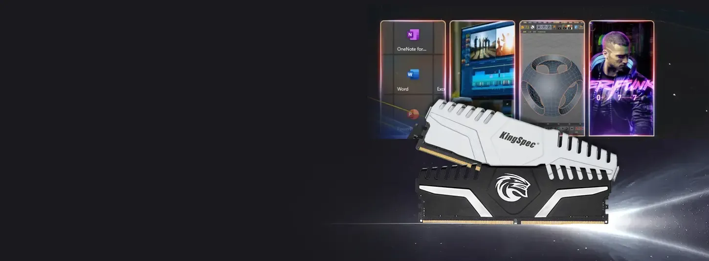 KingSpec Storm Series DDR5 RAM module designed for gaming and streaming