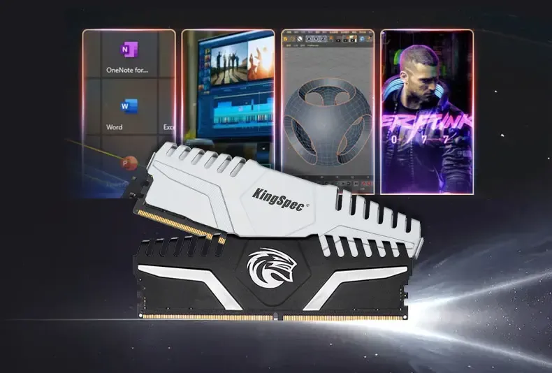 KingSpec DDR5 RAM with Storm Series branding for gaming performance