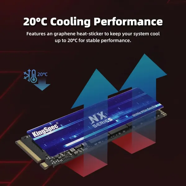 KingSpec NX 512GB M.2 NVMe SSD – High-Speed Storage Solution | Evetech